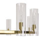 Clarabelle LED Brass Chandelier Ceiling Light, Large